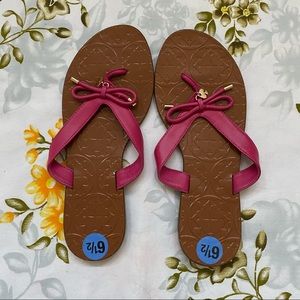 Kate Spade Size 6.5 Pink Thong Sandals